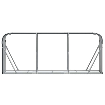 Portalegna Antracite 234x45x100 cm Acciaio Zincato