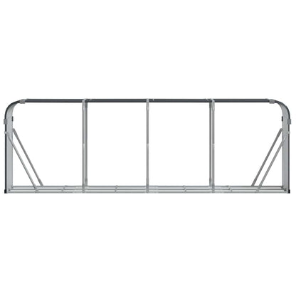 Portaceppi Antracite 300x45x100 cm in Acciaio Zincato