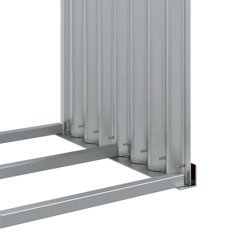 Portaceppi Marrone 120x45x210 cm in Acciaio Zincato - homemem39