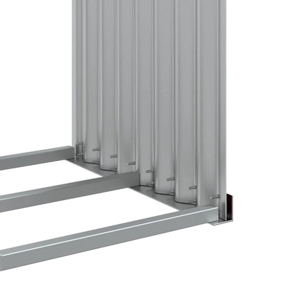 Portaceppi Marrone 120x45x210 cm in Acciaio Zincato - homemem39