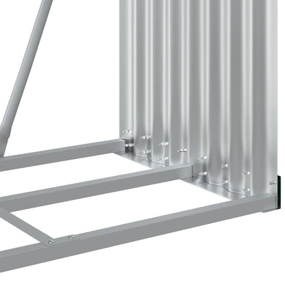 Portaceppi Effetto Legno 80x45x120 cm in Acciaio Zincato - homemem39