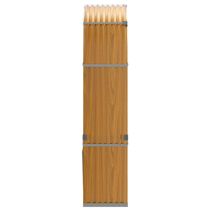 Portaceppi Effetto Legno 120x45x210 cm in Acciaio Zincato - homemem39