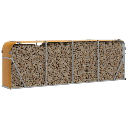 Portaceppi Effetto Legno 300x45x100 cm in Acciaio Zincato