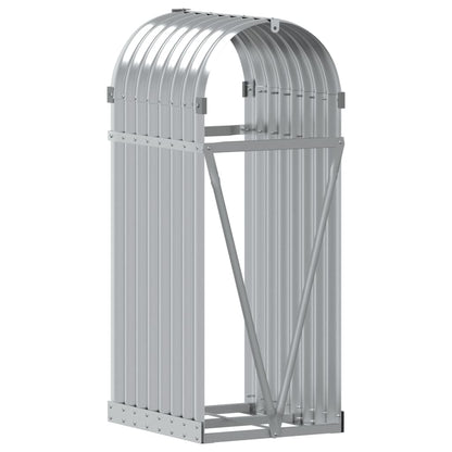 Portaceppi Argento 40x45x100 cm in Acciaio Zincato - homemem39