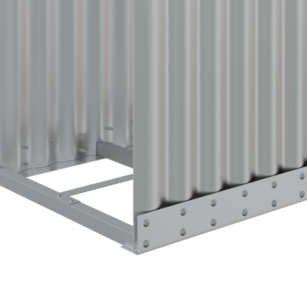 Portaceppi Argento 40x45x100 cm in Acciaio Zincato - homemem39