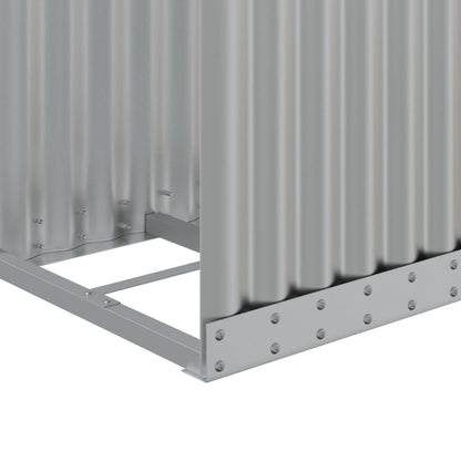 Portaceppi Argento 40x45x100 cm in Acciaio Zincato - homemem39