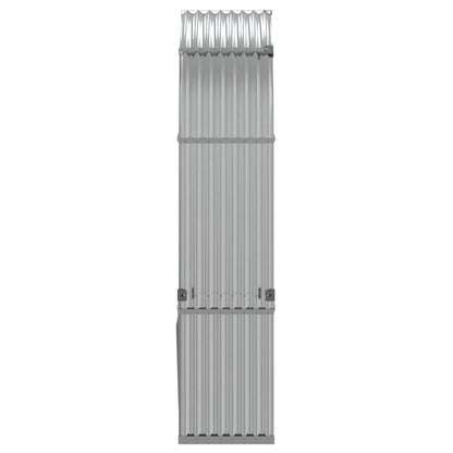 Portaceppi Argento 120x45x210 cm in Acciaio Zincato - homemem39