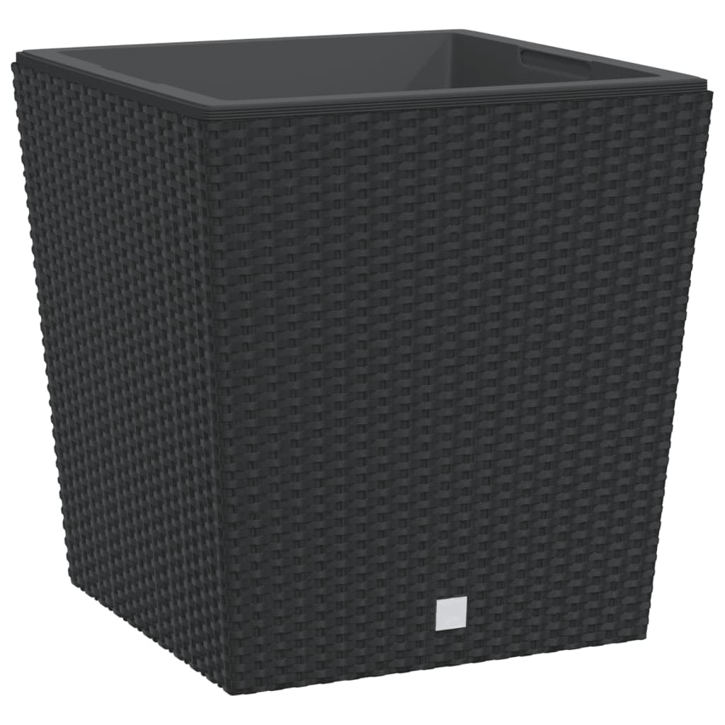 Fioriera con Interno Rimovibile Antracite 37 / 64 L PP Rattan | homemem39
