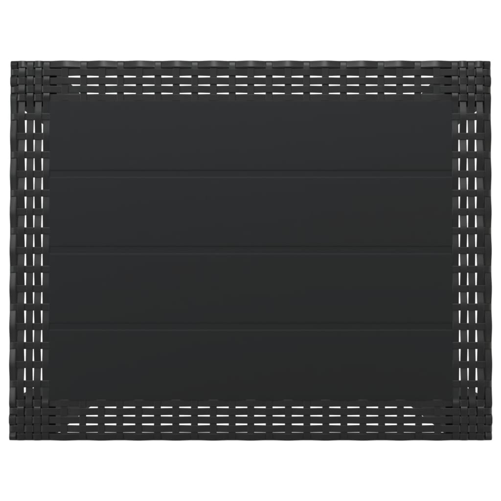 Tavolo da Giardino Antracite 59x47x40 cm in PP - homemem39