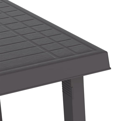 Tavolo da Campeggio Antracite 79x56x64cm in PP Aspetto in Legno - homemem39