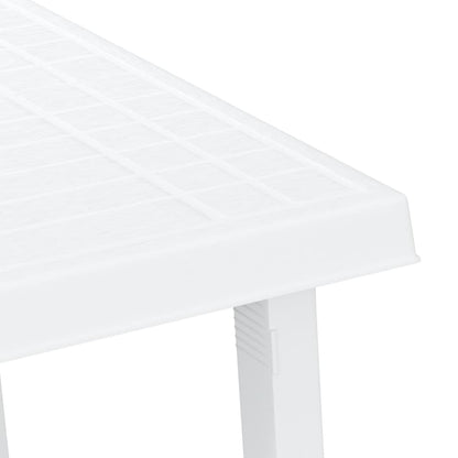 Tavolo da Campeggio Bianco 79x56x64cm in PP Aspetto in Legno - homemem39