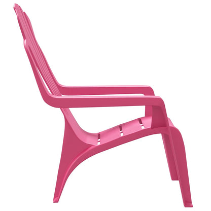 Sedie Giardino 2pz Bambini Rosa 37x34x44cm PP Aspetto in Legno - homemem39