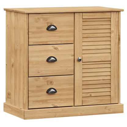 Credenza VIGO 78x40x175 cm in Legno Massello di Pino - homemem39