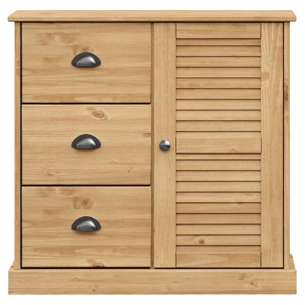 Credenza VIGO 78x40x175 cm in Legno Massello di Pino - homemem39