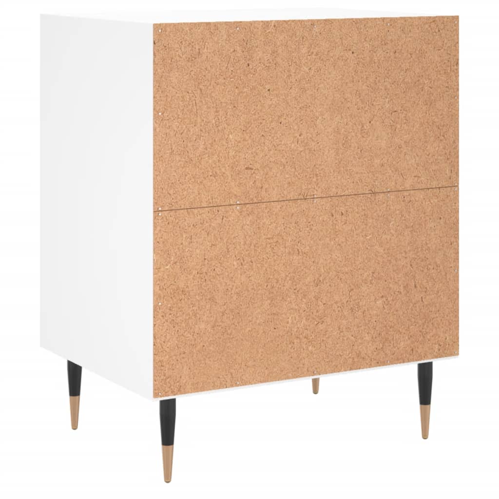 Comodini 2 pz Bianchi 40x30x50 cm in Legno Multistrato - homemem39