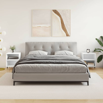 Comodini 2 pz Bianchi 40x30x50 cm in Legno Multistrato - homemem39