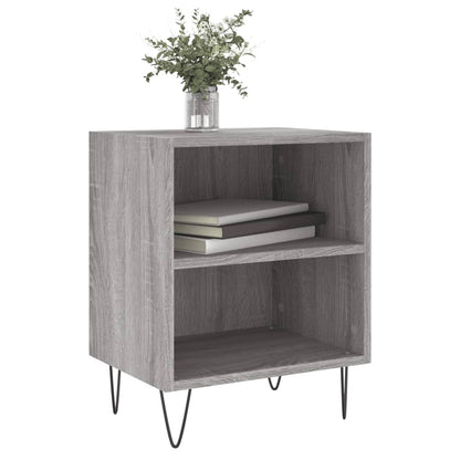 Comodini Grigio Sonoma 2 pz 40x30x50 cm in Legno Multistrato - homemem39