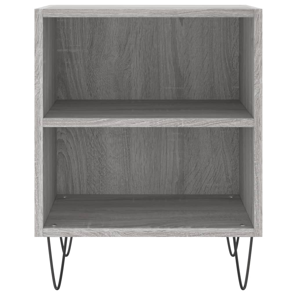 Comodini Grigio Sonoma 2 pz 40x30x50 cm in Legno Multistrato - homemem39