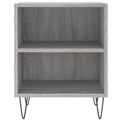 Comodini Grigio Sonoma 2 pz 40x30x50 cm in Legno Multistrato - homemem39