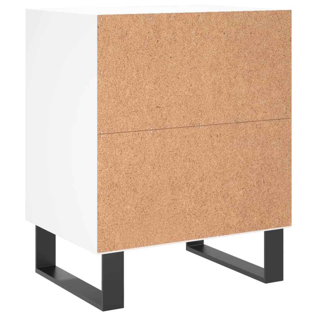 Comodini 2 pz Bianchi 40x30x50 cm in Legno Multistrato - homemem39