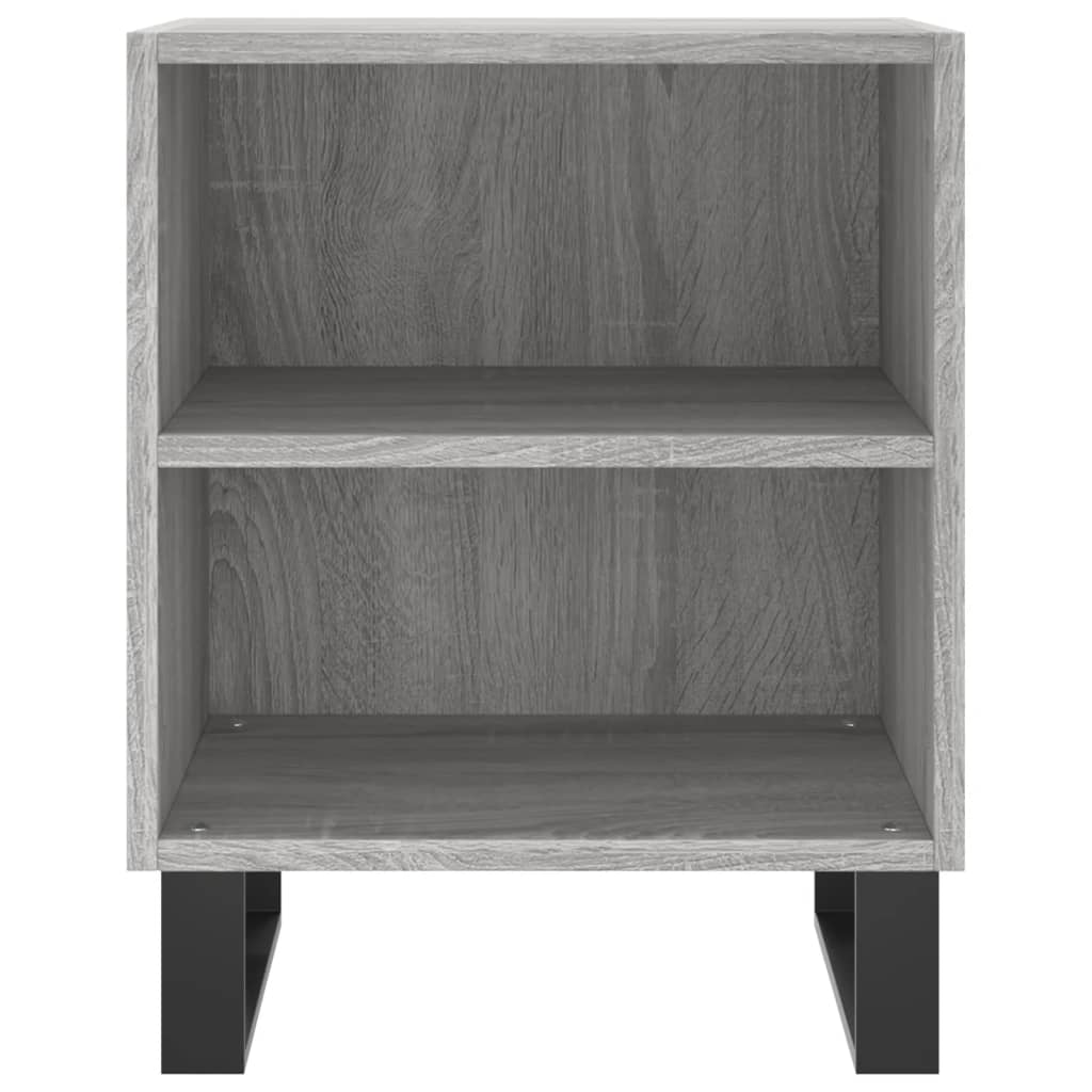 Comodini Grigio Sonoma 2 pz 40x30x50 cm in Legno Multistrato - homemem39