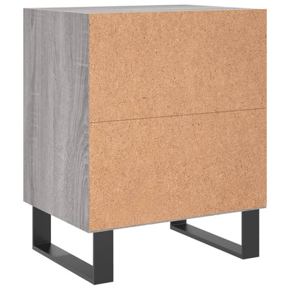 Comodini Grigio Sonoma 2 pz 40x30x50 cm in Legno Multistrato - homemem39