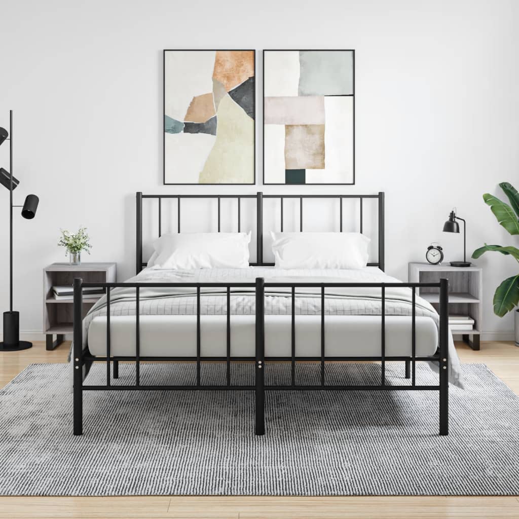 Comodini Grigio Sonoma 2 pz 40x30x50 cm in Legno Multistrato - homemem39