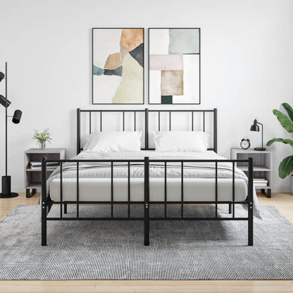 Comodini Grigio Sonoma 2 pz 40x30x50 cm in Legno Multistrato - homemem39