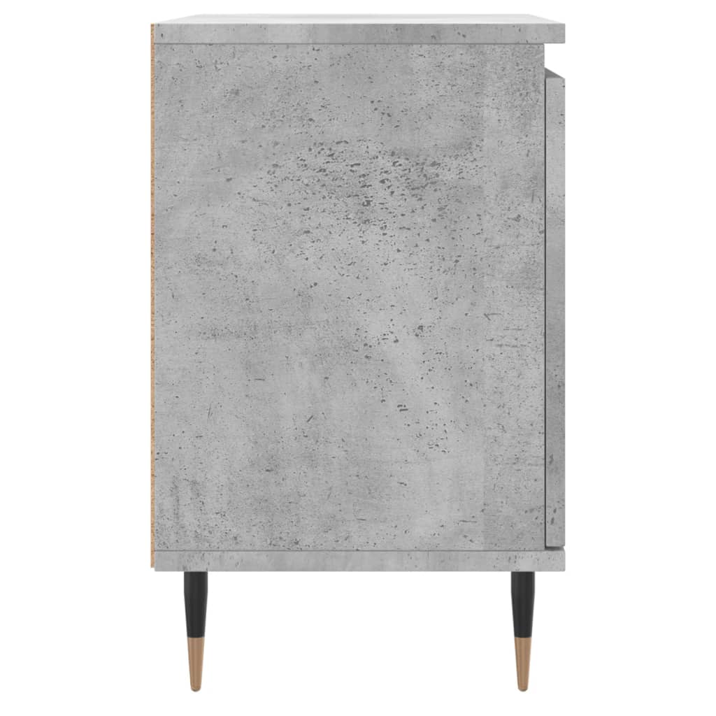 Comodini 2 pz Grigio Cemento 40x30x50 cm in Legno Multistrato - homemem39