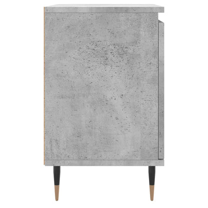 Comodini 2 pz Grigio Cemento 40x30x50 cm in Legno Multistrato - homemem39