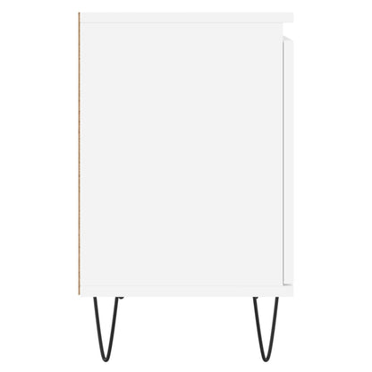 Comodini 2 pz Bianchi 40x30x50 cm in Legno Multistrato - homemem39