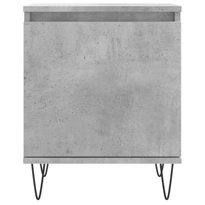 Comodini 2 pz Grigio Cemento 40x30x50 cm in Legno Multistrato - homemem39