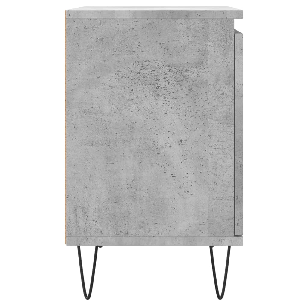 Comodini 2 pz Grigio Cemento 40x30x50 cm in Legno Multistrato - homemem39