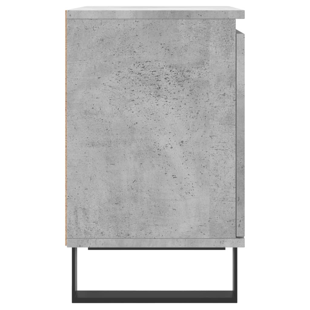 Comodini 2 pz Grigio Cemento 40x30x50 cm in Legno Multistrato - homemem39