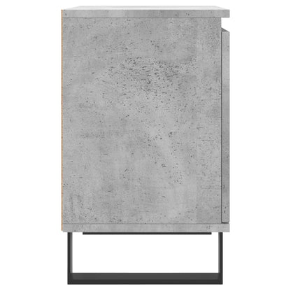 Comodini 2 pz Grigio Cemento 40x30x50 cm in Legno Multistrato - homemem39