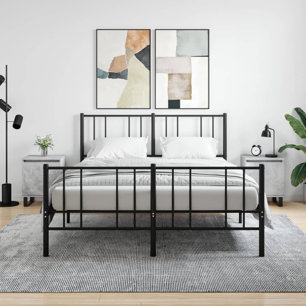 Comodini 2 pz Grigio Cemento 40x30x50 cm in Legno Multistrato - homemem39