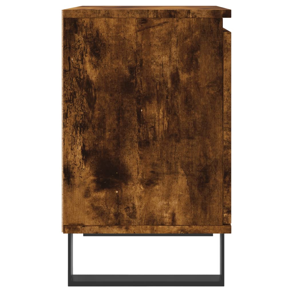 Comodini Rovere Fumo 2 pz 40x30x50 cm in Legno Multistrato - homemem39