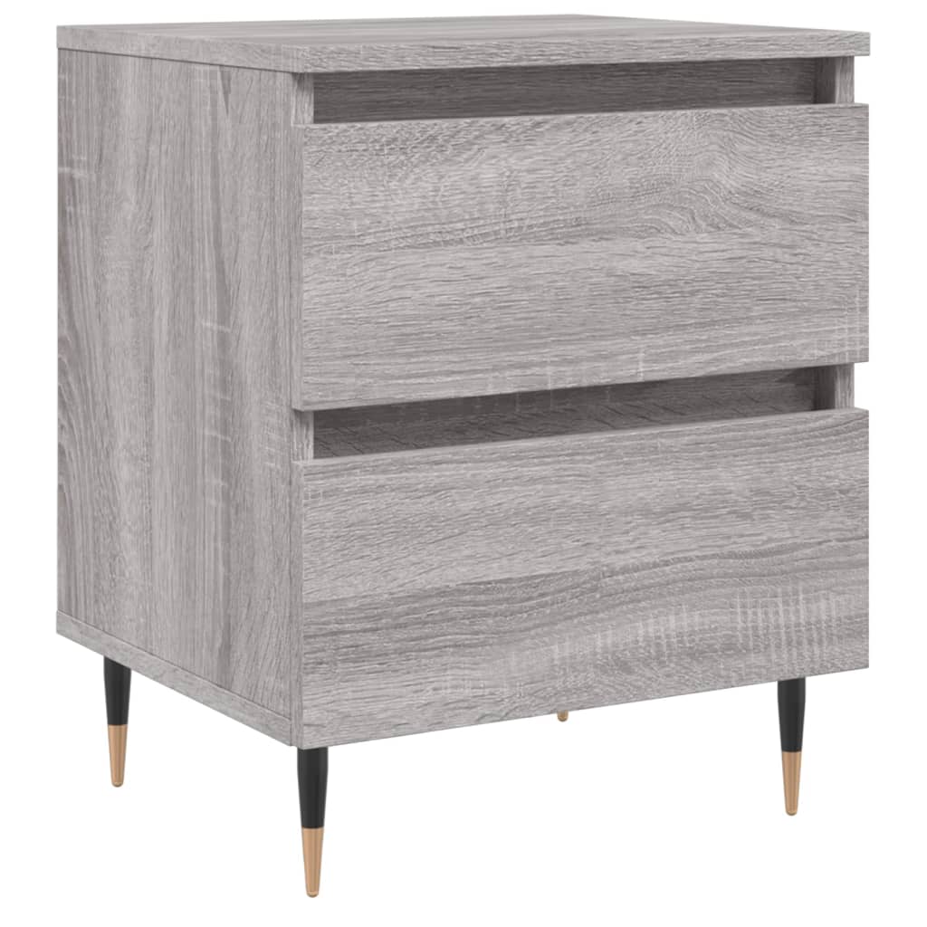 Comodino Grigio Sonoma 40x35x50 cm in Legno Multistrato - homemem39