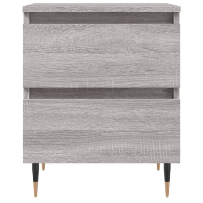 Comodino Grigio Sonoma 40x35x50 cm in Legno Multistrato