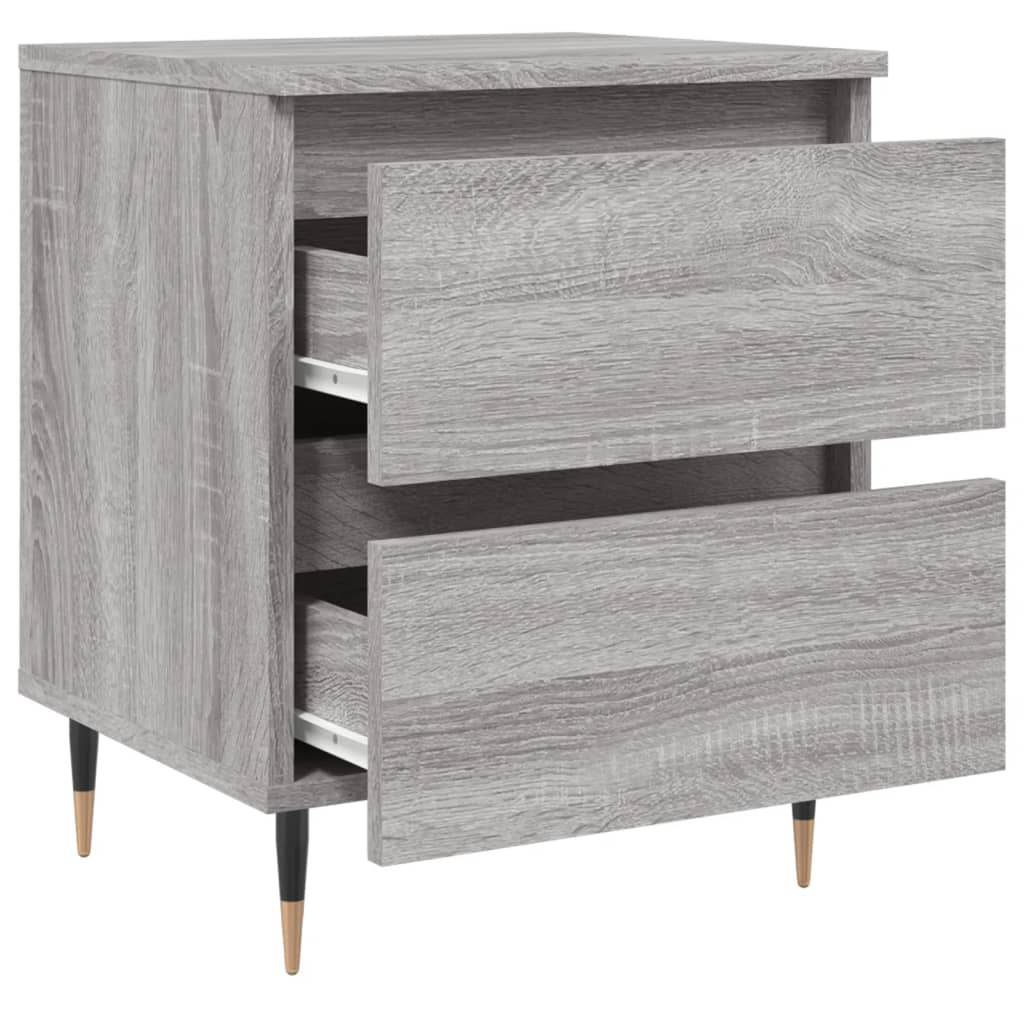 Comodino Grigio Sonoma 40x35x50 cm in Legno Multistrato - homemem39