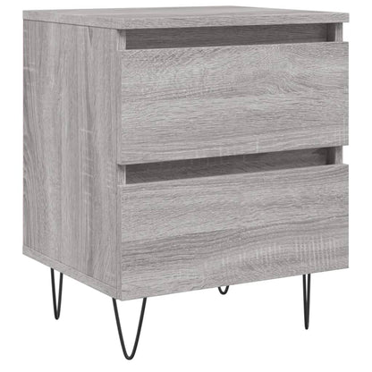 Comodino Grigio Sonoma 40x35x50 cm in Legno Multistrato - homemem39