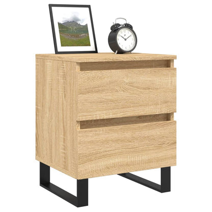 Comodino Rovere Sonoma 40x35x50 cm in Legno Multistrato