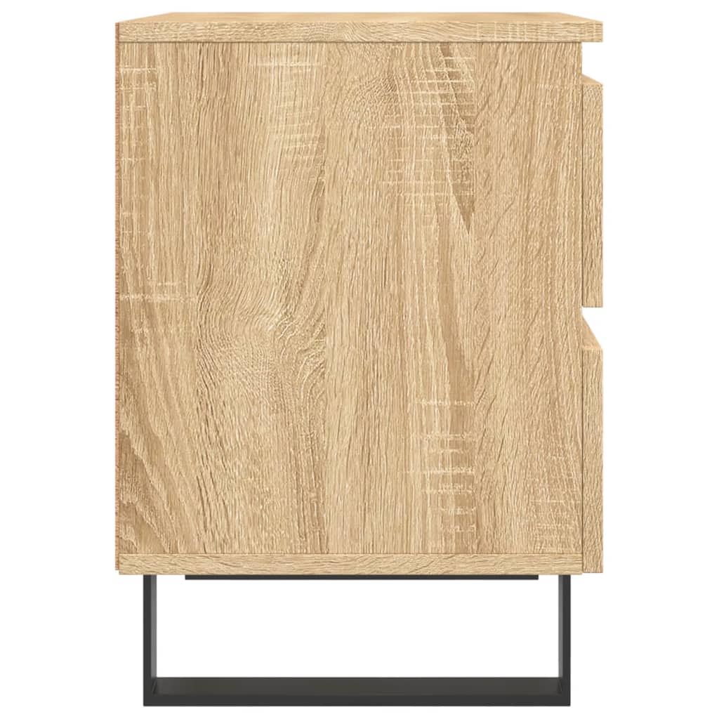 Comodino Rovere Sonoma 40x35x50 cm in Legno Multistrato