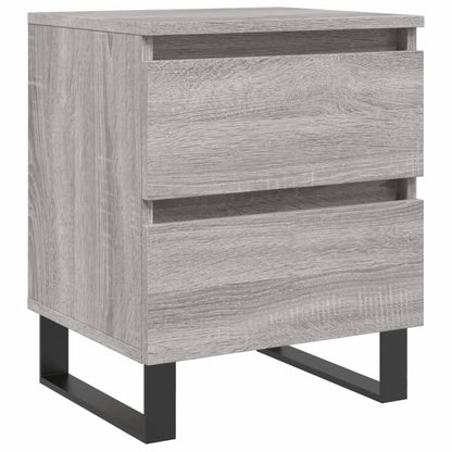 Comodino Grigio Sonoma 40x35x50 cm in Legno Multistrato