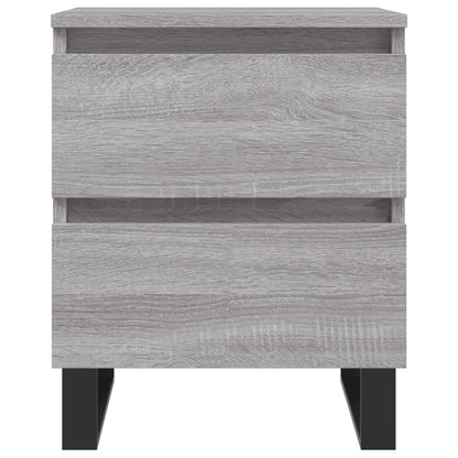 Comodino Grigio Sonoma 40x35x50 cm in Legno Multistrato