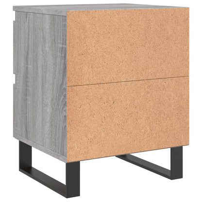 Comodino Grigio Sonoma 40x35x50 cm in Legno Multistrato