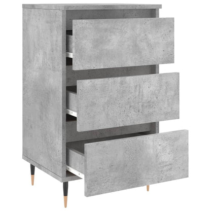 Comodini 2 pz Grigio Cemento 40x35x69 cm in Legno Multistrato - homemem39