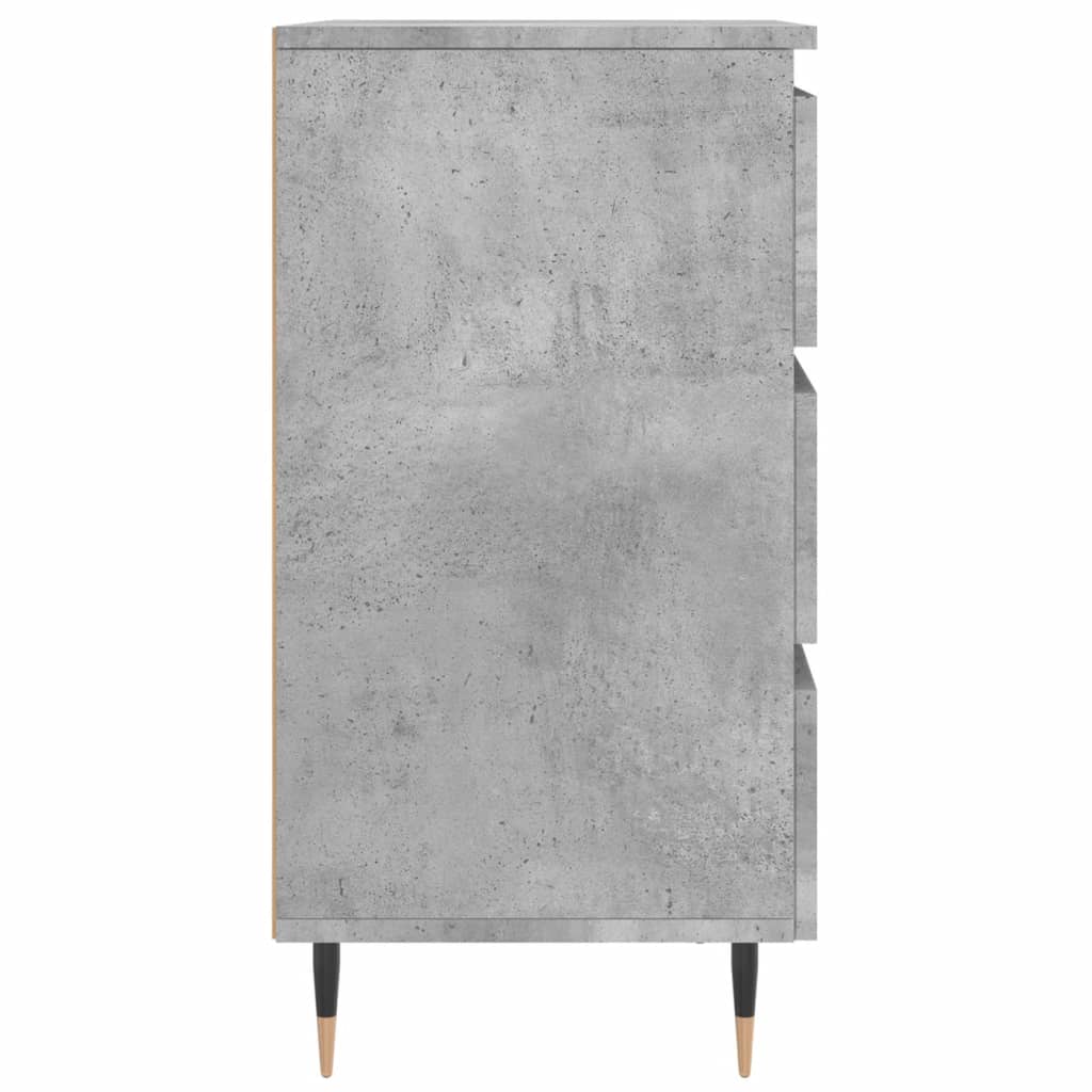 Comodini 2 pz Grigio Cemento 40x35x69 cm in Legno Multistrato - homemem39