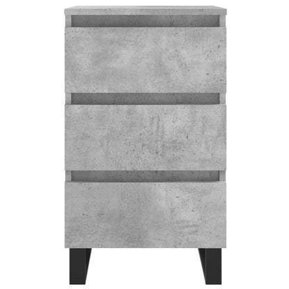 Comodini 2 pz Grigio Cemento 40x35x69 cm in Legno Multistrato - homemem39