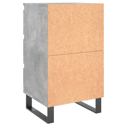 Comodini 2 pz Grigio Cemento 40x35x69 cm in Legno Multistrato - homemem39